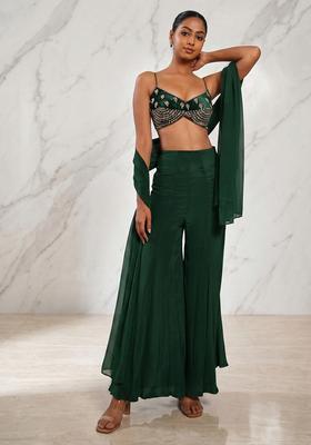 Bottle Green Handwork Fusion Set
