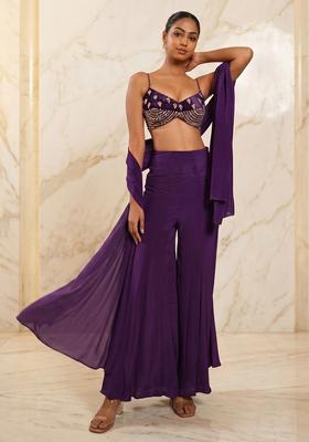 Purple Handwork Fusion Set