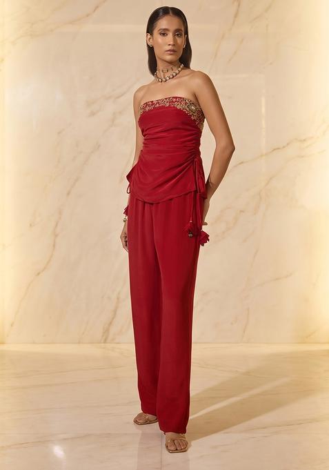 Red Handwork Fusion Set