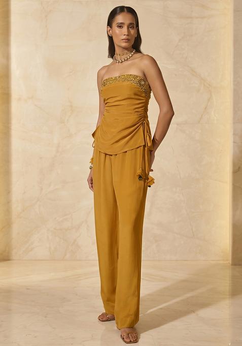 Mustard Handwork Fusion Set