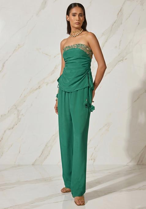 Emerald Green Handwork Fusion Set