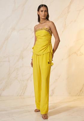 Mustard Handwork Fusion Set