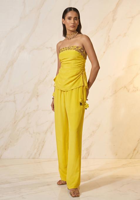 Mustard Handwork Fusion Set