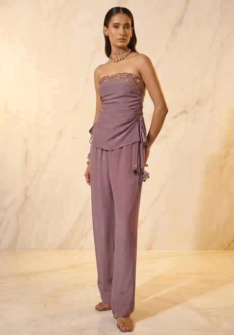 Mauve Handwork Fusion Set