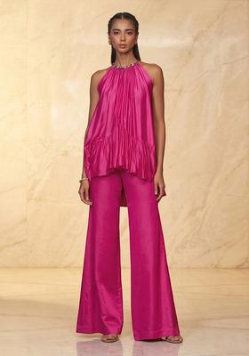 Rani Pink Handwork Fusion Set