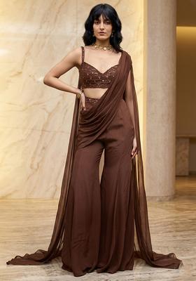 Chocolate Brown Handwork Fusion Set