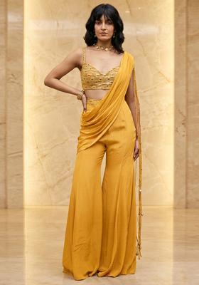 Mustard Handwork Fusion Set