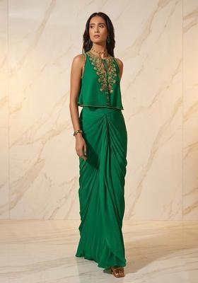 Emerald Green Handwork Fusion Set