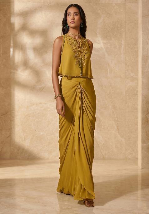 Olive Green Handwork Fusion Set