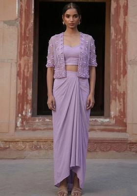 Light Purple Handwork Fusion Set