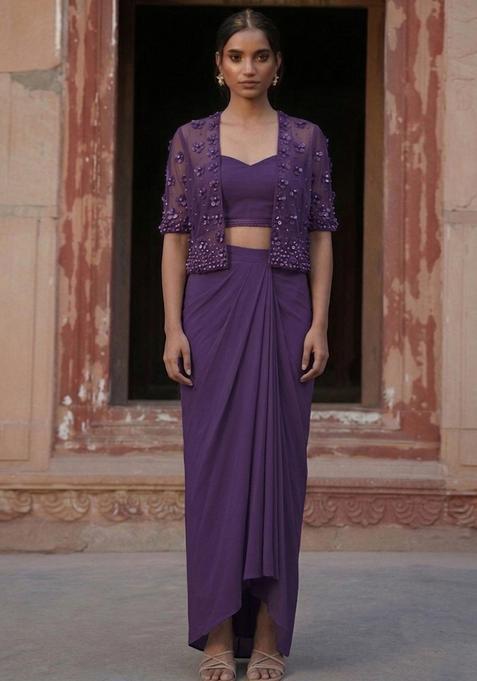 Deep Purple Handwork Fusion Set