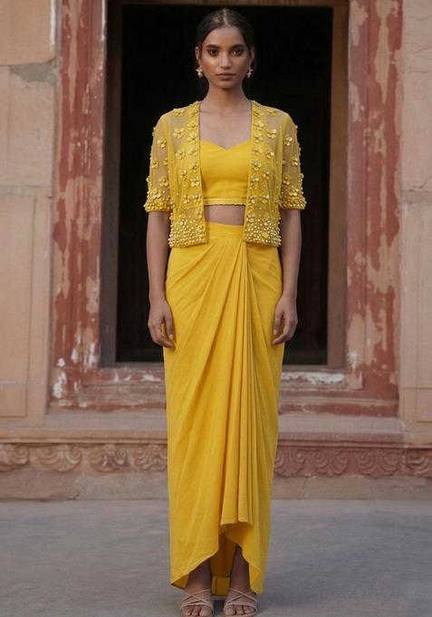 Lemon Yellow Handwork Fusion Set