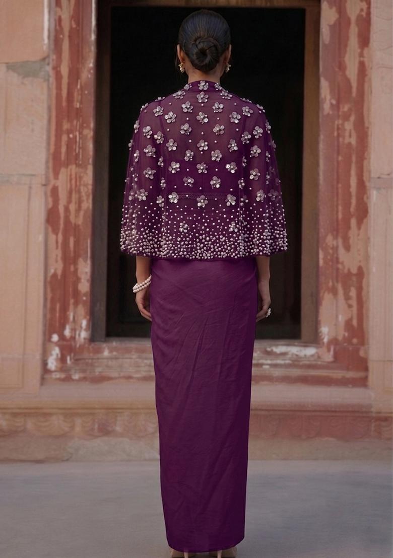 Wine Handwork Fusion Set - Indya
