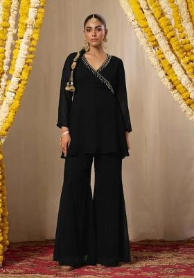 Black Embellished Fusion Set