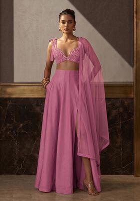 Dusty Purple Embellished Lehenga Set
