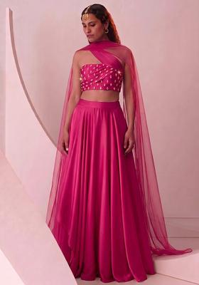 Rani Pink Handwork Lehenga Set