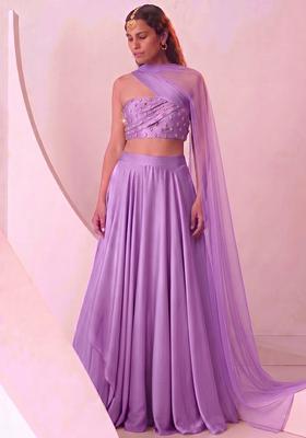 Lavender Handwork Lehenga Set