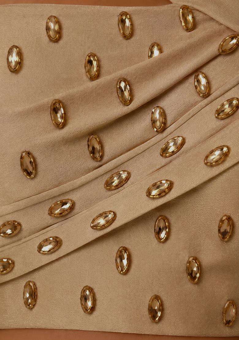 Gold Handwork Lehenga Set - Indya