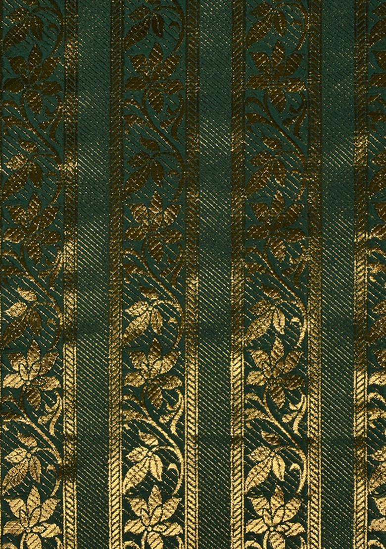 Green Jacquard  Jacket Cords - Indya