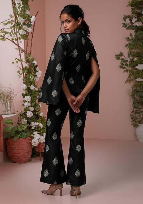 Black Brocade Jacket Cords