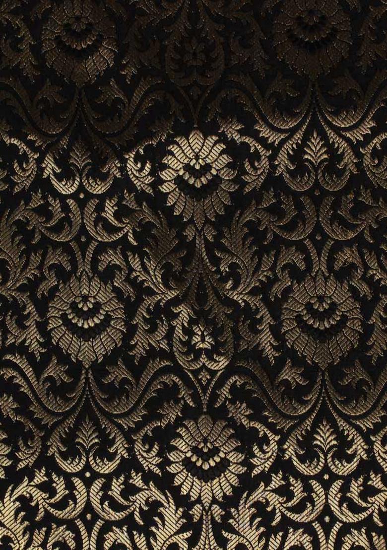 Black Jacquard  Jacket Cords - Indya