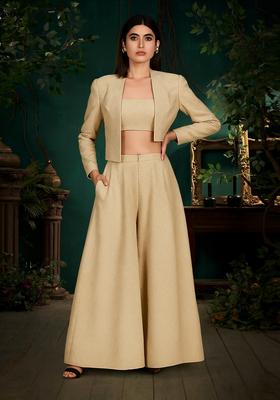 Gold Jacquard  Jacket Cords