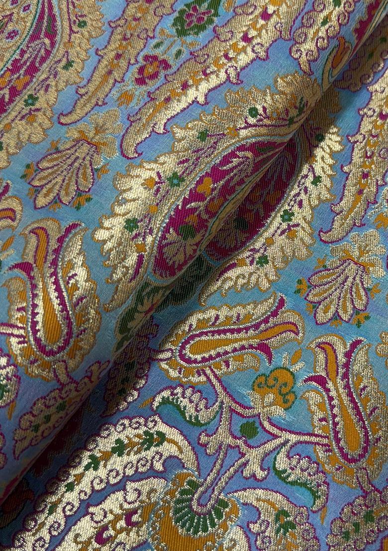 Light Blue Brocade Jacket Cords