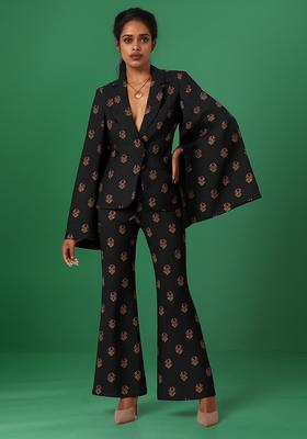 Black Brocade Jacket Cords