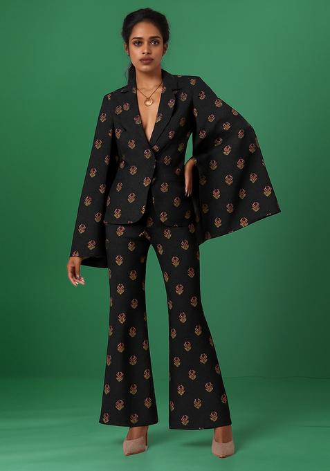 Black Brocade Jacket Cords