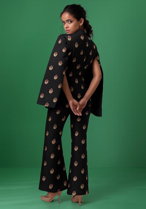 Black Brocade Jacket Cords