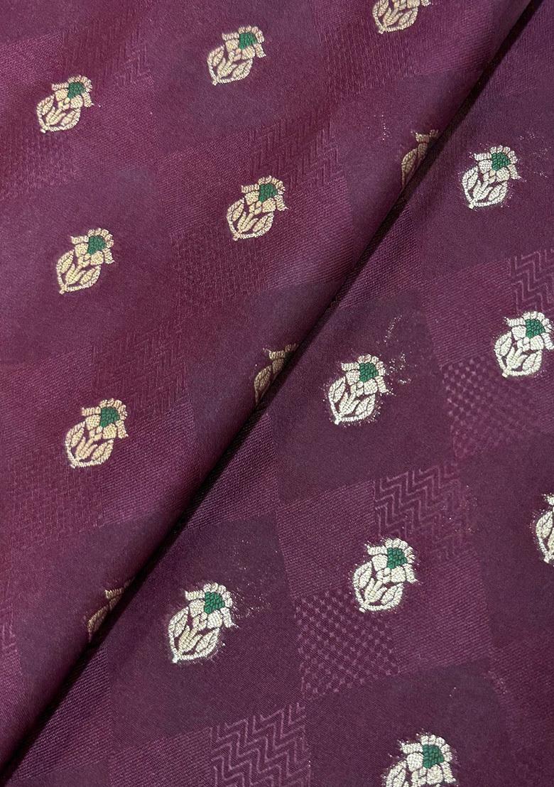 Maroon Brocade Jacket Cords