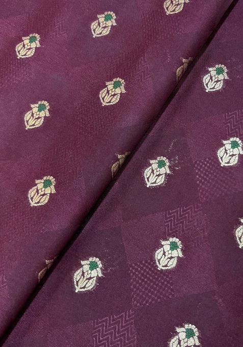 Maroon Brocade Jacket Cords