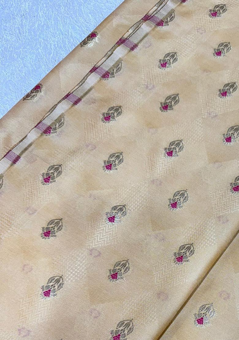 Beige Brocade Jacket Cords