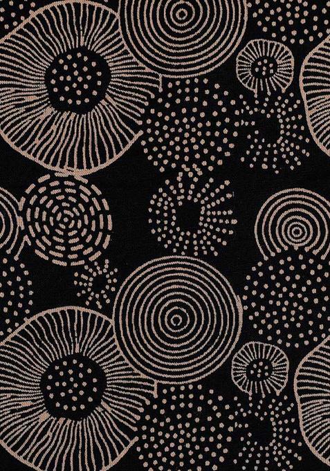 Black Printed Linen Blazer Co-Ord Set