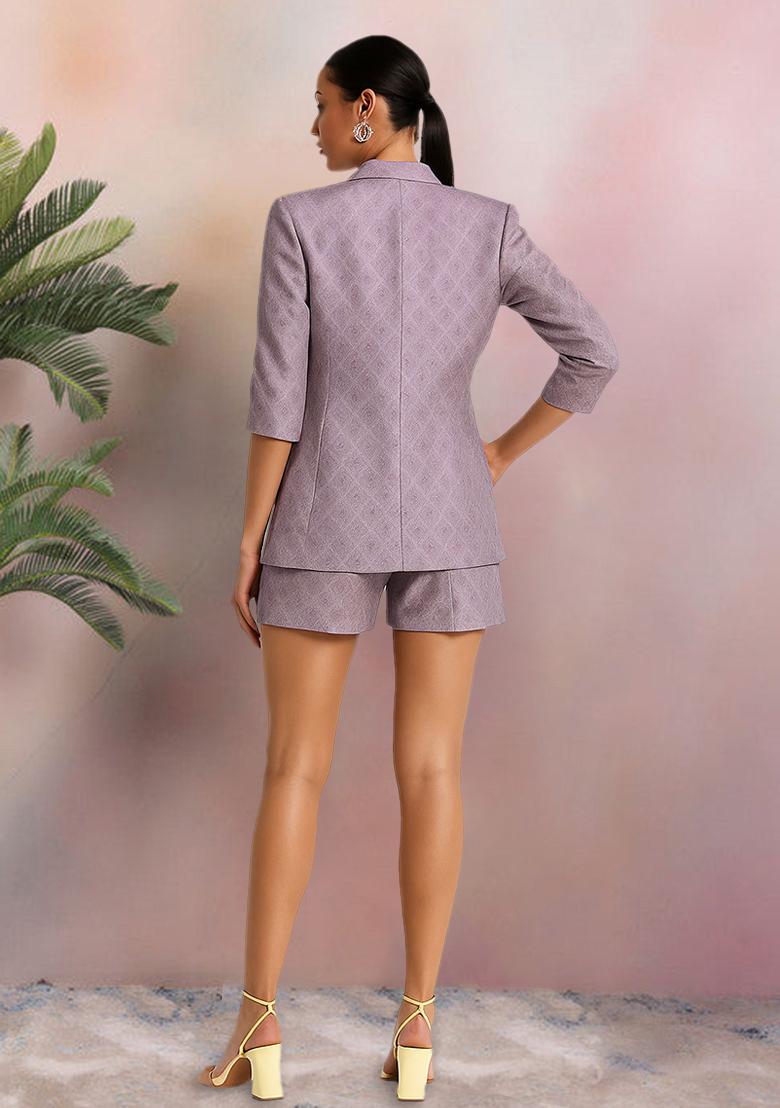 Pink Brocade Co-Ord Set - Indya