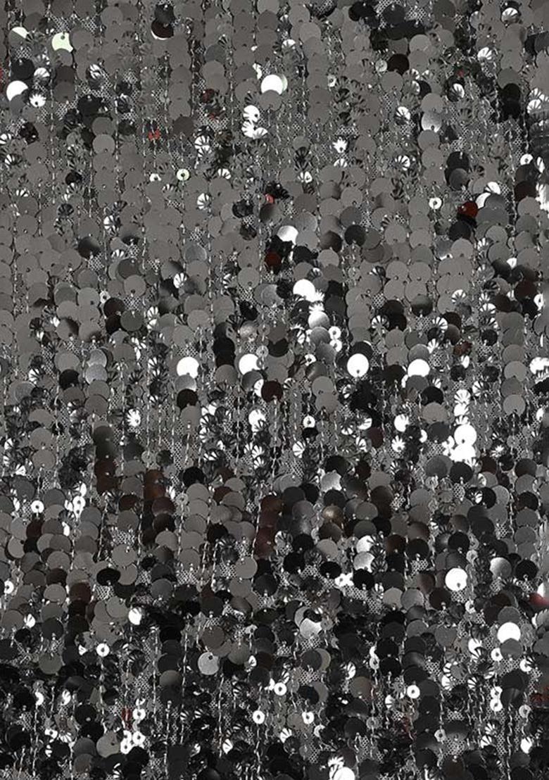 Chiku Brown Embellished Net Sharara Set - Indya