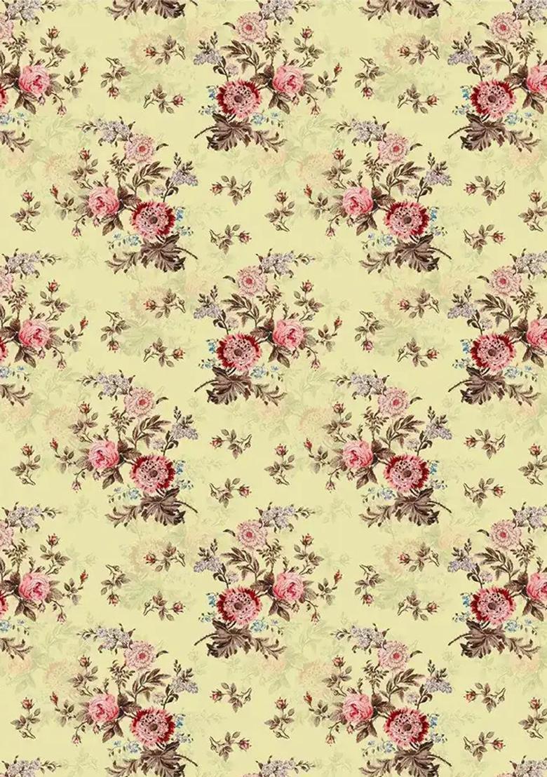 Yellow Printed Chiffon Sharara Set - Indya