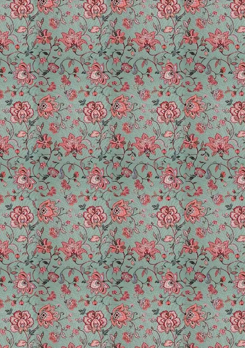 Mint Green Printed Polyester Jumpsuit