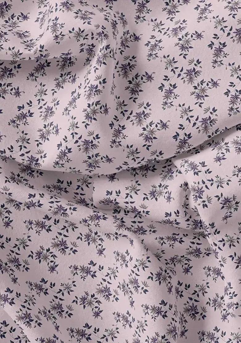 Pink Printed Polyester Jumpsuit