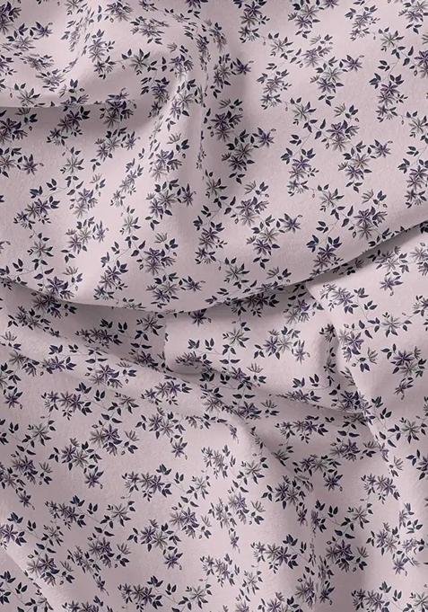 Pink Printed Polyester Jumpsuit