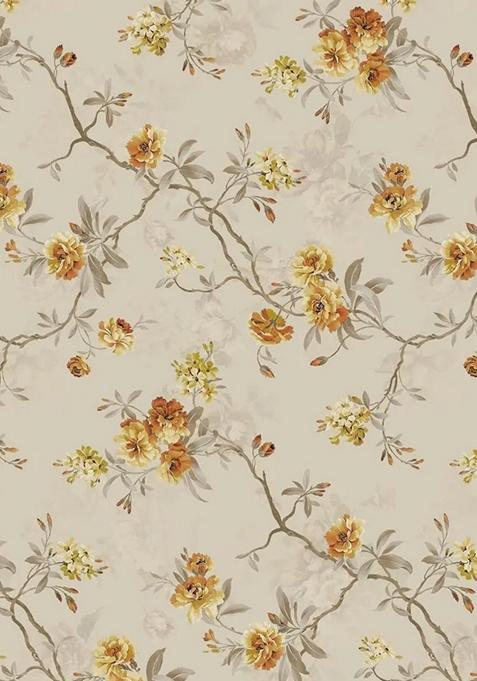 Beige Printed Polyester Kurta set