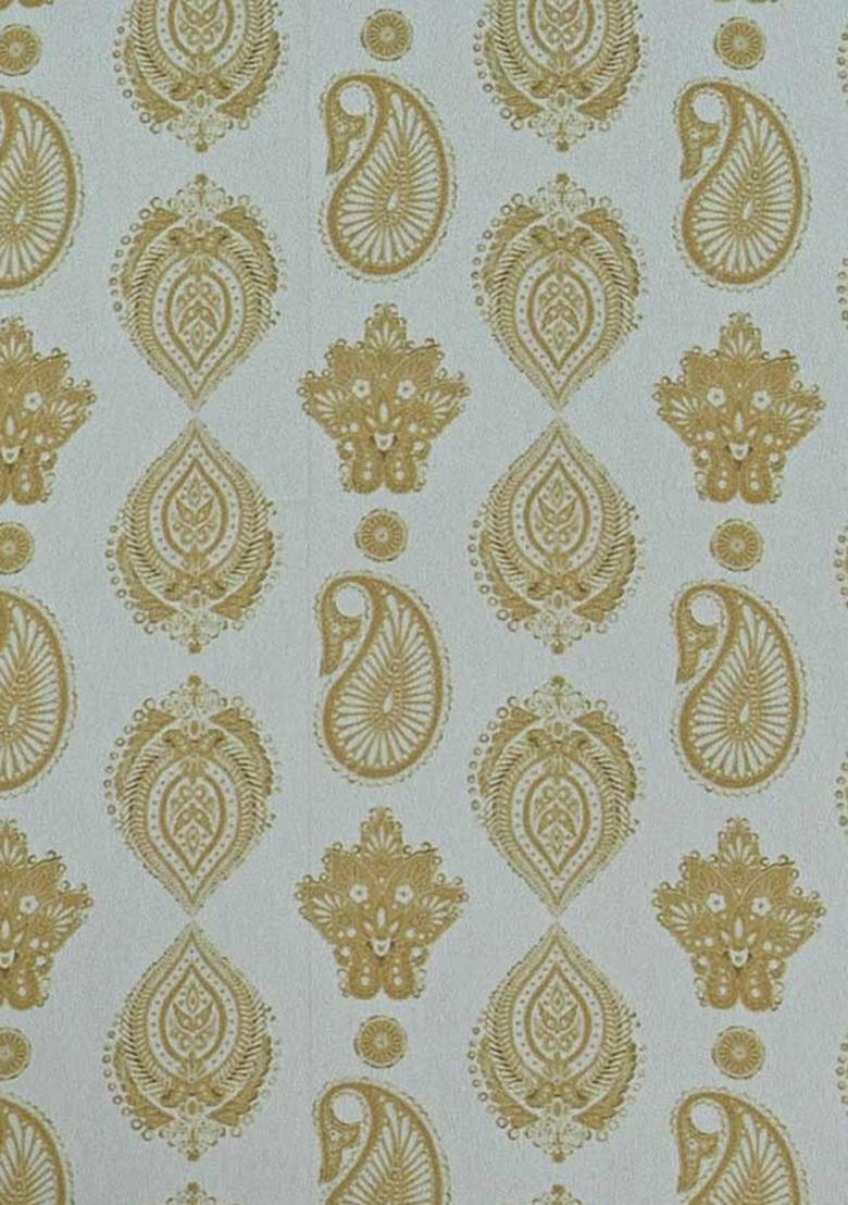 White Printed Chiffon Kurta Set - Indya