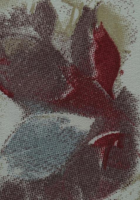 Multicolor Printed Georgette Anarkali Set