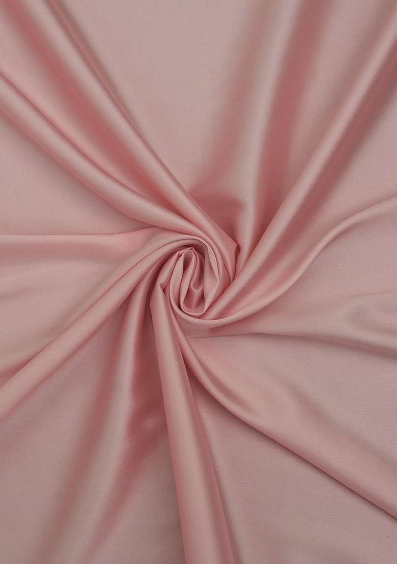 Pink Solid Satin Co Ord Set - Indya