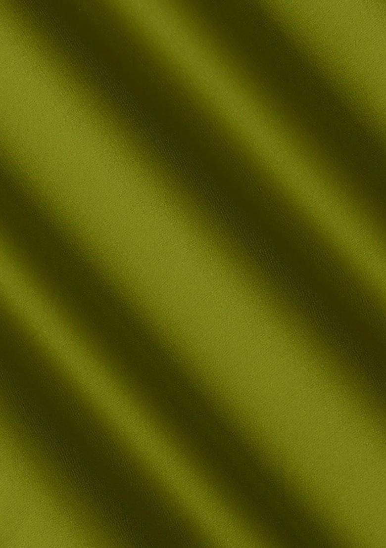 Olive Solid Satin Kaftan Set - Indya