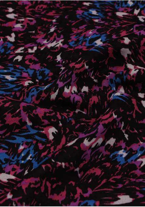 Multicolor Georgette Printed Anarkali Set