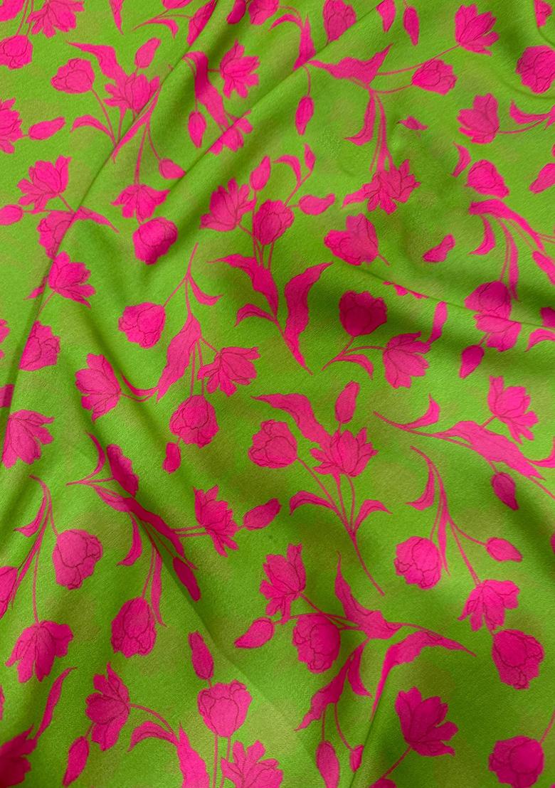 Henna Green Georgette Printed Anarkali Set