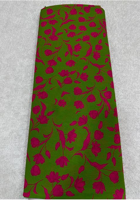 Henna Green Georgette Printed Anarkali Set