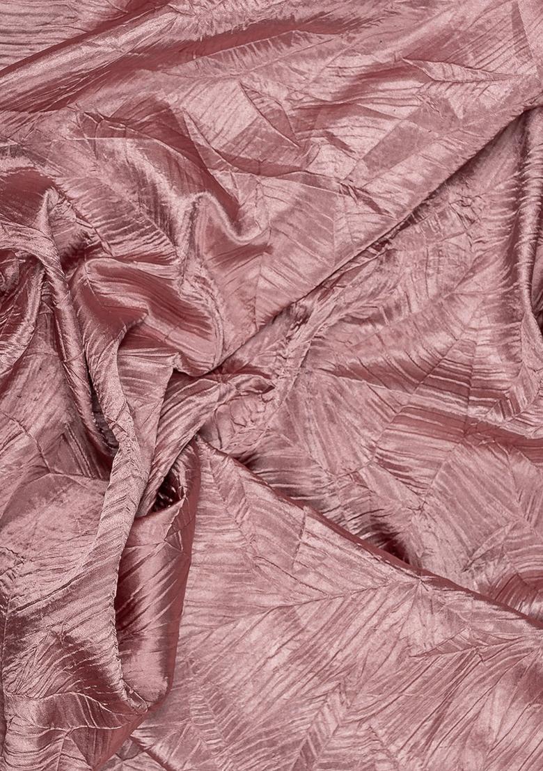 Pink Satin Solid Anarkali Set - Indya