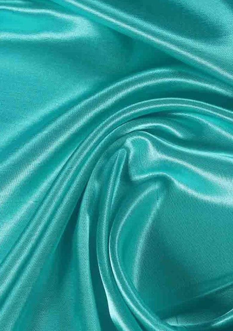 Turquoise Blue Silk Kurta Set